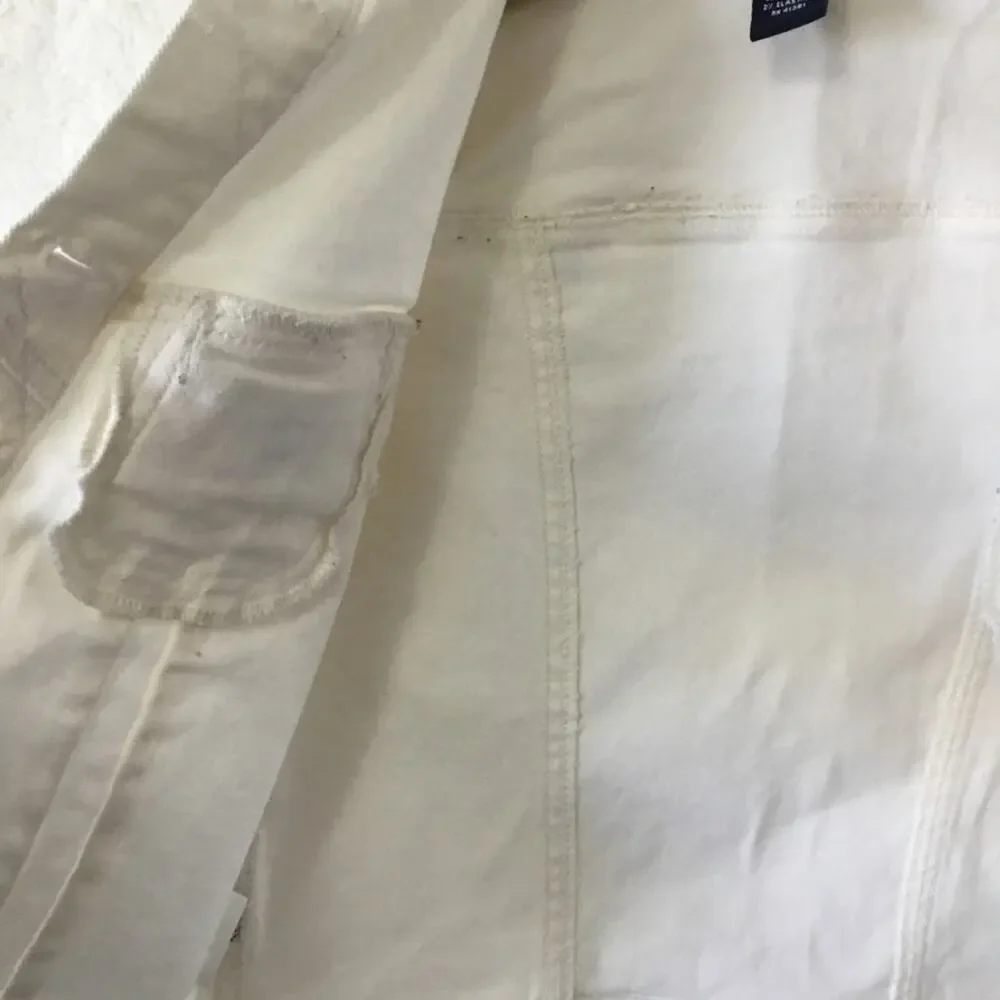Ralph Lauren Girl White Cropped Denim Jacket